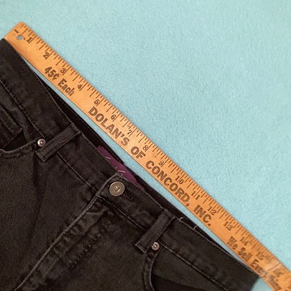 GLORIA VANDERBILT Amanda denim 5 pocket stretchy jeans black size 10 short - Picture 5 of 11